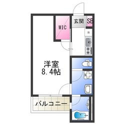 ウェルスクエア阿倍野の物件間取画像